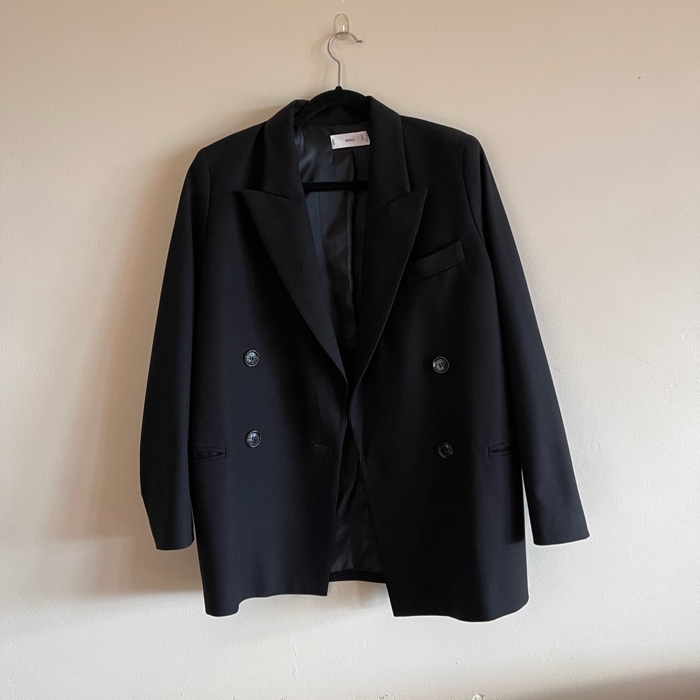 Mango Black Blazer Size M